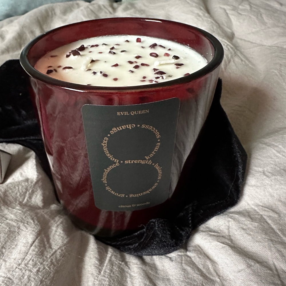 evil queen 8 anniversary candle